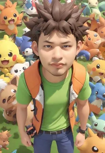 pokémon,hedgehog child,the face of god,moc chau hill,brock coupe,pokemon,ken,yo-kai,tan chen chen,jin deui,anime 3d,cute cartoon character,guk,main character,pokemon go,bob,felix,cgi,villagers,clay animation,Digital Art,3D