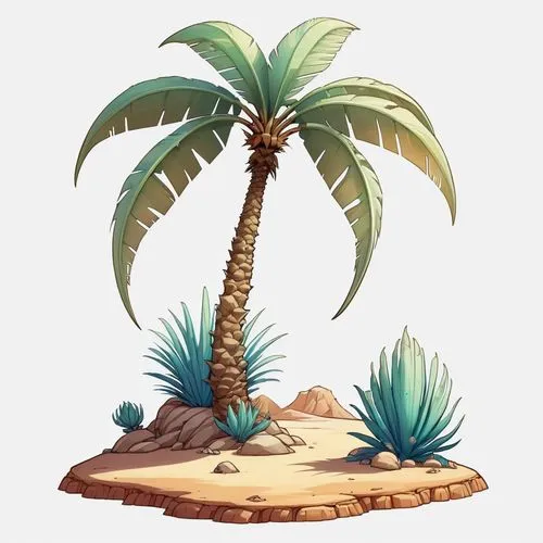 palm tree vector,palmtree,palm tree,potted palm,palm,cartoon palm,Illustration,Abstract Fantasy,Abstract Fantasy 11