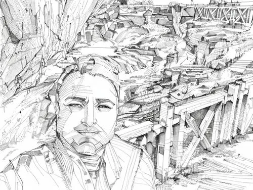 self-portrait,city ​​portrait,roofer,digital photo,scrap yard,war correspondent,deadwood,sawmill,game drawing,self portrait,cliff dwelling,brick-kiln,stone quarry,work in the garden,cage,pencils,rubbl