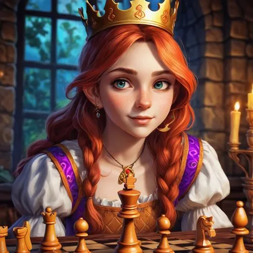 chess player,chessani,queen of hearts,chess game,princess anna,chessmaster,play chess,mamedyarov,chess,princess sofia,principessa,chesshyre,lysa,chessboards,belle,tiara,triss,princesa,castling,rapunzel,Conceptual Art,Fantasy,Fantasy 31