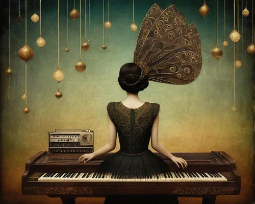 clavichord,pianet,keyboard instrument,synthesizer,pianist,instrument music,music box,music keys,piano keyboard,concerto for piano,the piano,organist,piano player,gramophone,the gramophone,ondes martenot,composing,spinet,pianos,valse music,Illustration,Realistic Fantasy,Realistic Fantasy 35