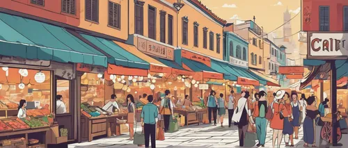 grand bazaar,market,the market,watercolor paris shops,french digital background,souk,large market,shopping street,marketplace,spice market,paris shops,farmers market,watercolor shops,fruit market,farmer's market,street fair,souq,watercolor paris,chinatown,covered market,Illustration,Japanese style,Japanese Style 06