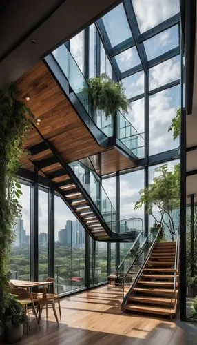 glass wall,glass roof,sunroom,sky apartment,atriums,loft,roof landscape,modern house,beautiful home,skywalks,block balcony,penthouses,cubic house,skybridge,snohetta,modern architecture,skylights,conservatory,frame house,interior modern design,Conceptual Art,Sci-Fi,Sci-Fi 01