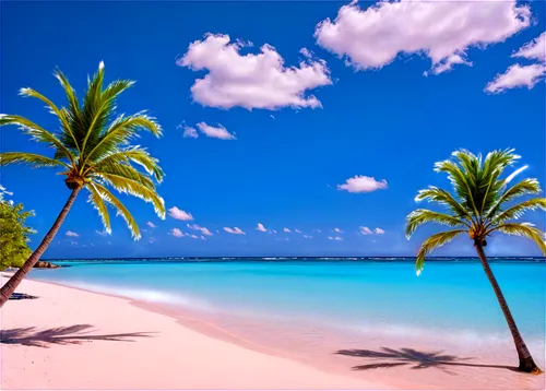 caribbean beach,tropical beach,caribbean,the caribbean,barbados,coconut trees,caribbean sea,beach landscape,palmtrees,tropical island,dream beach,mauritius,palm trees,tropical sea,coconut palms,cook islands,dominican republic,tahiti,french polynesia,seychelles,Illustration,American Style,American Style 15