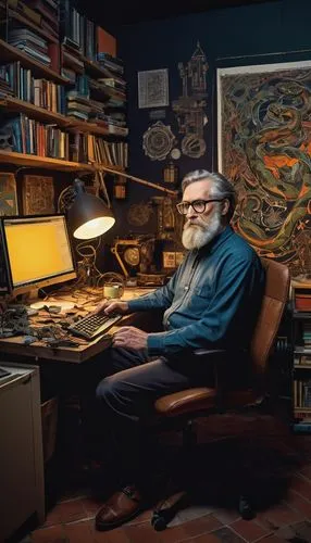 kernighan,leibovitz,dennett,labovitz,sculptor ed elliott,klitzman,man with a computer,uderzo,botnick,limonov,puttnam,kubert,spiegelman,ferlinghetti,olafur,grotowski,ginsberg,heumann,malakov,lagerkvist,Art,Artistic Painting,Artistic Painting 38