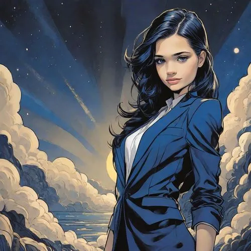 sci fiction illustration,fantasy woman,cg artwork,fantasy portrait,business angel,wonderwoman,fantasy art,goddess of justice,portrait background,mystical portrait of a girl,angel girl,queen of the night,vector illustration,wonder woman,super heroine,wonder,femme fatale,sky rose,andromeda,vector art,Digital Art,Comic