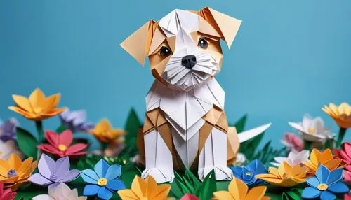 easter dog,paper art,flower animal,animals play dress-up,flower cat,ibizan hound,easter décor,origami paper,dog illustration,bunny on flower,easter decoration,paper flower background,toy fox terrier,flower art,origami,flower background,miniature fox terrier,chilean fox terrier,whimsical animals,easter background,Photography,General,Realistic