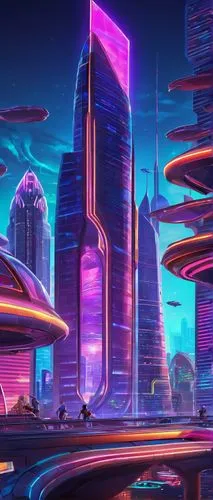 futuristic landscape,cybercity,cybertown,futuristic,fantasy city,cyberworld,spaceland,futuristic architecture,colorful city,futurist,tron,ufo interior,coruscant,scifi,arcology,spaceport,cyberport,megacorporations,cyberia,homeworld,Unique,Pixel,Pixel 05