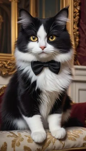 tuxedo,napoleon cat,tuxedo just,tux,figaro,cat portrait,aristocrat,domestic long-haired cat,tea party cat,gentlemanly,mozartkugel,the emperor's mustache,cartoon cat,cat image,british longhair cat,magpie cat,vintage cat,grand duke,sylvester,napoleon iii style,Conceptual Art,Daily,Daily 15