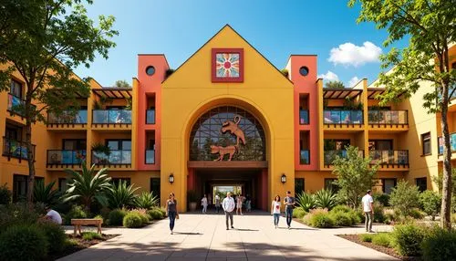 utpa,tlaquepaque,usj,coyoacan,colorful facade,sdsu,ucr,imageworks,courtyards,asu,hemisfair,csulb,the disneyland resort,utsa,ioa,gcu,santa fe,moc chau hill,usc,calarts