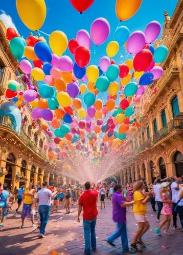 colorful balloons,rainbow color balloons,the festival of colors,colori,palermo,colorata,colorama,cervantino,colorful city,valletta,zocalo,piazza di spagna,festa,laterano,guanajuato,seville,holi,colorfull,bologna,modena,Conceptual Art,Oil color,Oil Color 23