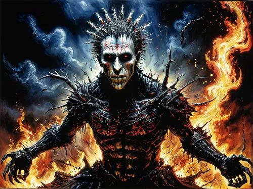 ryuk,gaahl,morgoth,gorgoroth,kurgan,melkor,Illustration,Realistic Fantasy,Realistic Fantasy 33