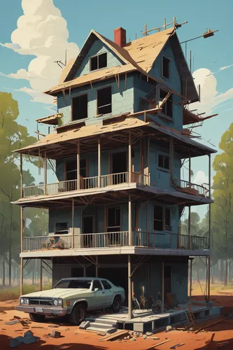 motel,homestead,apartment house,holiday motel,dunes house,old home,lonely house,wild west hotel,station wagon-station wagon,lostplace,mobile home,apartment block,house trailer,brick house,wooden house,little house,suburb,clay house,wooden houses,apartment building,Conceptual Art,Fantasy,Fantasy 09