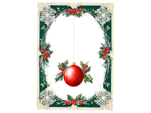 Christmas cards, festive, holiday season, colorful illustrations, snowflakes, holly leaves, red berries, golden ornaments, glittering decorations, intricate designs, Victorian-style frames, lace detai