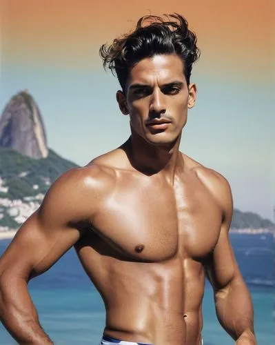 gable,greek god,rio serrano,latino,uomo vitruviano,male model,fernano alonso,adonis,brazilian,spanish stallion,the portuguese,portuguese,portuguese podengo,swim brief,formentor,brazil empire,joe iurato,naples,rio,alejandro vergara blanco,Art,Artistic Painting,Artistic Painting 24