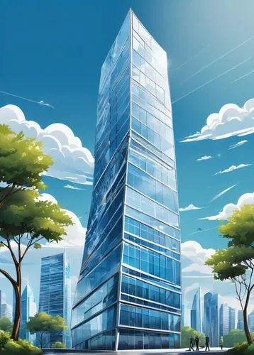 skyscraping,glass building,supertall,citicorp,skyscraper,megapolis,office buildings,lexcorp,the skyscraper,towergroup,skycraper,office building,high-rise building,residential tower,oscorp,glass facade,ventureone,high rise building,antilla,ctbuh,Unique,Design,Sticker