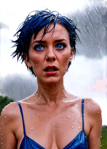 wet,blue rain,kangna,cortana,charlize,wet girl,charlize theron,in the rain,soaked,drenched,stormy blue,monsoon,themyscira,wetness,effluvia,johansson,heavy rain,dempsie,monsoon banner,soaking,Illustration,Realistic Fantasy,Realistic Fantasy 47