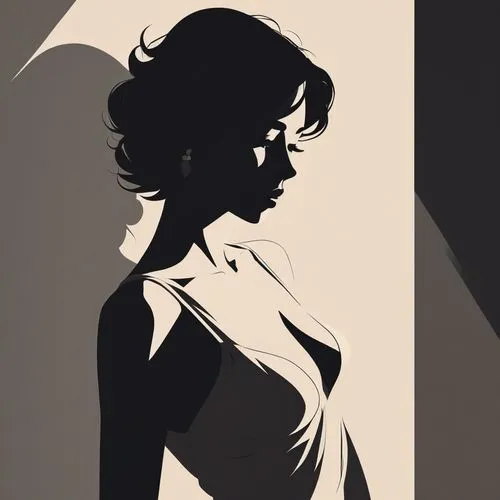 woman silhouette,silhouette art,silhouette,art deco woman,fujiko,women silhouettes,Unique,Paper Cuts,Paper Cuts 05