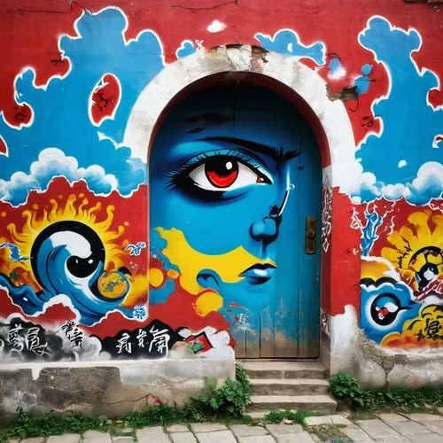 ashkali,mahakala,kalighat,gopala,chagla,wall painting,Conceptual Art,Graffiti Art,Graffiti Art 07