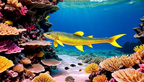 coral fish,coral reef,sea life underwater,underwater background,marine life,coral reefs,anemonefish,yellow fish,great barrier reef,underwater world,coral guardian,morays,underwater fish,paphlagonian,anemone fish,aquarium,sea life,bonaire,ocean underwater,tropical fish,Illustration,Realistic Fantasy,Realistic Fantasy 42