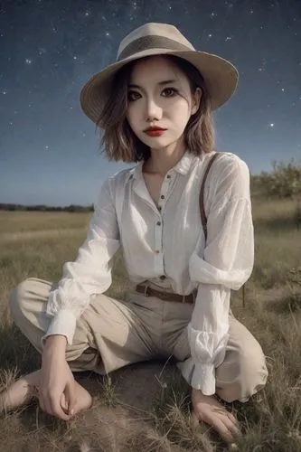 photo manipulation,vintage girl,mystical portrait of a girl,image manipulation,photoshop manipulation,fantasy portrait,countrygirl,digital compositing,photomanipulation,vintage woman,fantasy picture,girl wearing hat,girl in a long,farm girl,world digital painting,pilgrim,vintage boy and girl,girl on the dune,romantic portrait,portrait background,Photography,Realistic