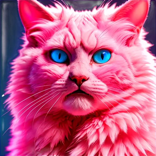 pink cat,the pink panter,murgatroyd,derivable,felidae,kittenish,breed cat,miqdad,bubastis,miqati,silverstream,pinker,suara,lumo,blue eyes cat,bluesier,cathala,pink vector,catdgory,edit icon,Conceptual Art,Sci-Fi,Sci-Fi 27