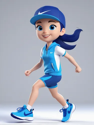 sports girl,female runner,little girl running,sports uniform,sports gear,sporty,cute cartoon character,tennis shoe,vector girl,3d figure,3d model,athletic shoe,figure skating,tennis player,topspin,figure skate,tennis,sports dance,soft tennis,track and field athletics,Unique,3D,3D Character