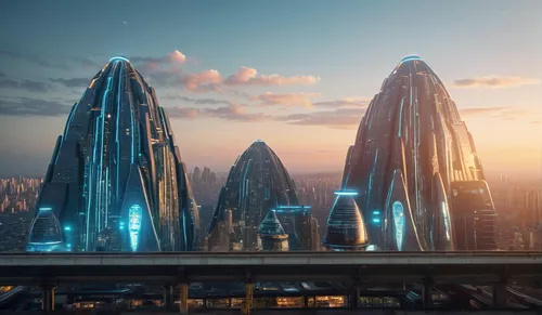 odomes,domes,roof domes,primordia,proxima,futuristic landscape