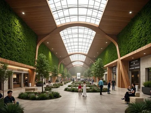 wintergarden,atriums,macerich,alderwood,central park mall,northpark,woodfield,southdale,stonebriar,renderings,winter garden,masdar,ridgedale,streamwood,yorkdale,shopping mall,atrium,malls,rivercenter,galleria