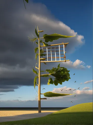 sky ladder plant,tree house,tree with swing,cube stilt houses,hanging plant,eco-construction,wind turbine,climbing garden,sky space concept,sky apartment,hanging houses,wind generator,flying seeds,lan