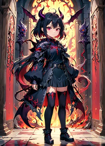 devil,haunebu,fire devil,etna,blood maple,black dragon,crow queen,inferno,meteora,imp,black angel,m4a4,black raven,uruburu,rottweiler,nico,m4a1,halloween black cat,gothic style,fire angel,Anime,Anime,Traditional