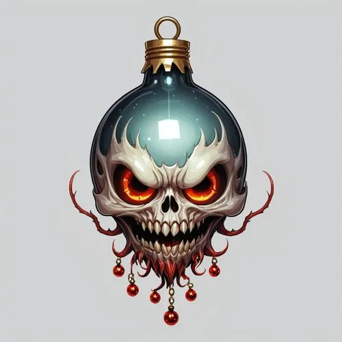 christmas lantern,christmas bauble,witch's hat icon,christmas ball ornament,christmas bulb,jolly roger,Illustration,Abstract Fantasy,Abstract Fantasy 11