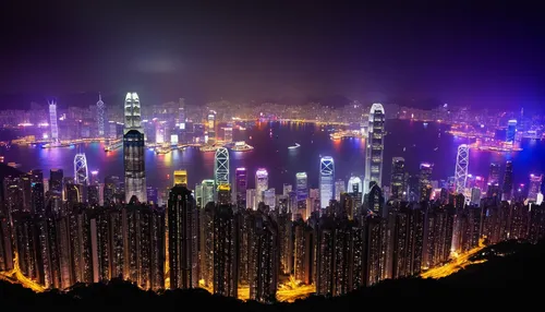 Download Hong Kong skyline at night stock photo. Image of background - 19752312,hong kong,chongqing,kowloon city,kowloon,hongkong,city at night,shanghai,city skyline,nanjing,hk,fantasy city,city scape