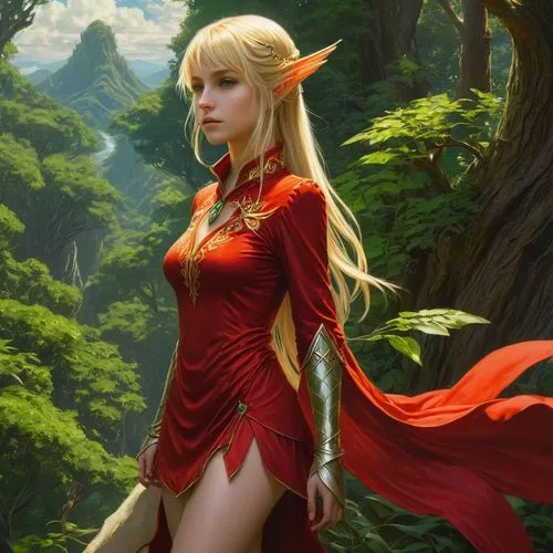 elona,lyse,karavas,nero claudius,male elf,daxia,Illustration,Realistic Fantasy,Realistic Fantasy 03