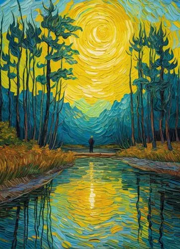 Oil paint painting effect,high quality and realistic painting ,an artwork titled'into the unknown ',dubbeldam,futuristic landscape,oil painting on canvas,moon valley,surrealism,art painting,Art,Artist