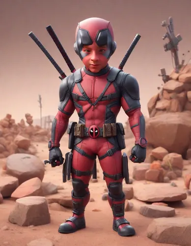 dead pool,deadpool,actionfigure,cartoon ninja,x-men,crossbones,action figure,x men,xmen,alien warrior,cyclops,mercenary,henchman,spartan,ant,red super hero,chimichanga,character animation,3d man,two-p