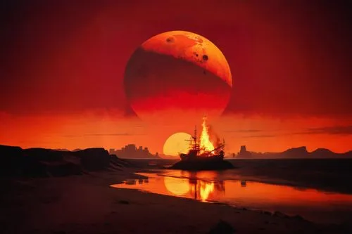 red planet,red sun,alien planet,fire planet,barsoom,arrakis,alien world,gallifrey,badland,duna,lunar landscape,futuristic landscape,cosmodrome,earth rise,primordia,homeworld,gas planet,oddworld,offworld,volcanic