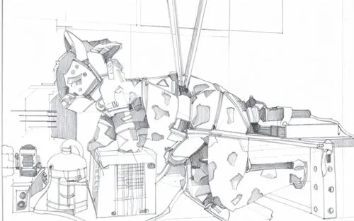 industrial robot,camera illustration,drilling machine,milling machine,construction machine,construction set,frame drawing,pencils,mecha,excavator,evangelion mech unit 02,eva unit-08,sheet drawing,mode