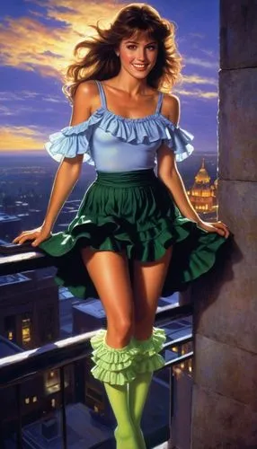 slim,cute,miniskirt,urban,Illustration,Realistic Fantasy,Realistic Fantasy 32