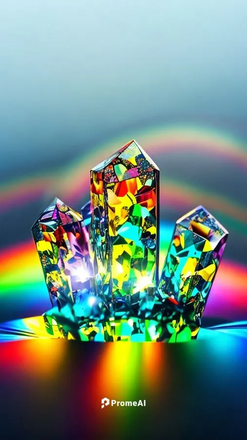 rainbow reflection, mist, Ailen crystal impuls, reflection.,gemstones,colorful glass,precious stones,cubic zirconia,bismuth crystal,faceted diamond,crystal,bismuth,crystal glass,refraction,prismatic,r