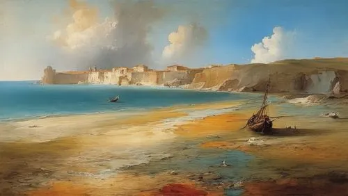 martinu,coastal landscape,etretat,landscape with sea,cliffs of etretat,palizzi,sea landscape,ortner,beach landscape,napoleoni,cliffs etretat,ippolito,navajo bay,aivazovsky,el mar,turner,guardi,malta,caravelli,mediterannean,Art,Classical Oil Painting,Classical Oil Painting 40