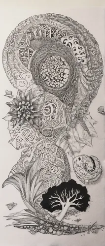 cnidaria,zentangle,ammonite,mandala drawing,mushroom landscape,cnidarian,nautilus,mandala flower drawing,hand-drawn illustration,brain coral,lotus art drawing,whirlpool pattern,pen drawing,polyp,botanical line art,deep sea nautilus,handdrawn,jellyfish collage,flower drawing,cephalopod,Illustration,Black and White,Black and White 11