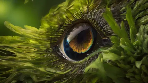 peacock eye,crocodile eye,eye,horse eye,quetzal,owl eyes,green dragon,fiddlehead fern,abstract eye,owl nature,eye of a donkey,fractals art,green bird,pupil,peacock,green parakeet,conure,cosmic eye,owl,eye ball,Photography,General,Natural