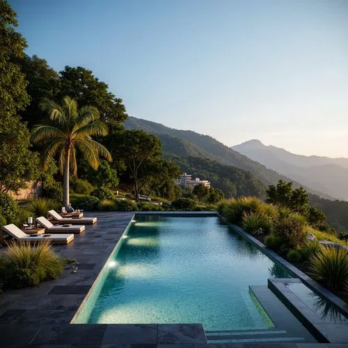 amanresorts,infinity swimming pool,outdoor pool,tayrona,mustique,roof top pool,swimming pool,lefay,fresnaye,pools,roof landscape,pool house,yelapa,tropical house,palmilla,anantara,finca,holiday villa,dug-out pool,dorne