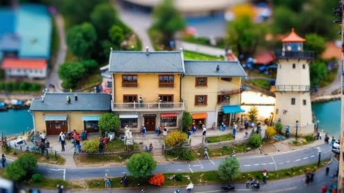 tilt shift,escher village,alpine village,kravice,popeye village,miniature house,lensball,folk village,sarajevo,nativity village,legoland,christmas town,christmas village,townscape,brasov,town square,m