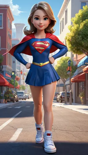 super heroine,super woman,wonder woman city,super hero,wonder,female runner,superhero background,superhero,cute cartoon character,cheerleader,wonderwoman,wonder woman,super power,sports girl,strong woman,kid hero,figure of justice,muscle woman,cheerleading uniform,caped,Unique,3D,3D Character