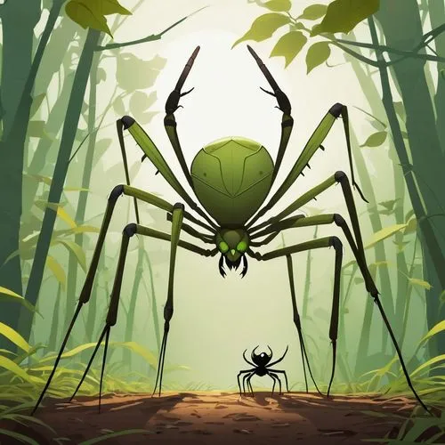 giant spider,baboon spider,aaaa,anansi,bacteriophage,walking spider,lyme disease,arachnologist,arthropoda,shelob,edged hunting spider,harvestmen,aaa,game illustration,insectivore,pedipalps,malarial,forest beetle,arachnid,ixodes,Illustration,Children,Children 04