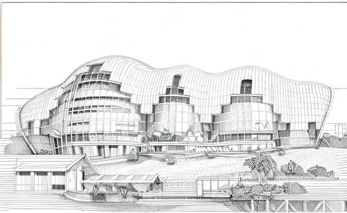 kirrarchitecture,lithograph,house drawing,futuristic architecture,disney hall,cd cover,eco-construction,technical drawing,architect,orthographic,architect plan,autostadt wolfsburg,cross sections,archidaily,arhitecture,walt disney concert hall,santiago calatrava,schematic,arq,opera house,Design Sketch,Design Sketch,Fine Line Art