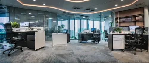 Office building with all types of office furniture in Singapore Project,modern office,offices,assay office,office automation,creative office,blur office background,search interior solutions,furnished 