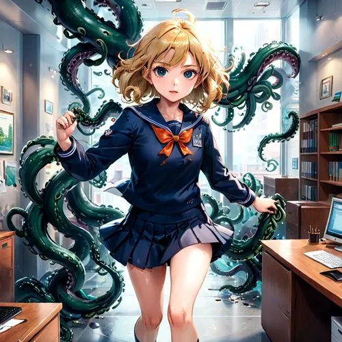 junko,tsumugi kotobuki k-on,medusa,medusa gorgon,niijima,tentacle,Anime,Anime,General